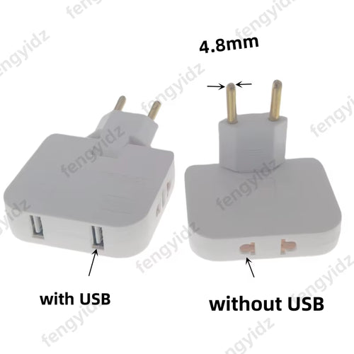 3 in 1 EU Power Socket Plug Adapter Foldable US to EU Travel Aadapters Power Converter KR Plug Electrical Socket AC Outlet