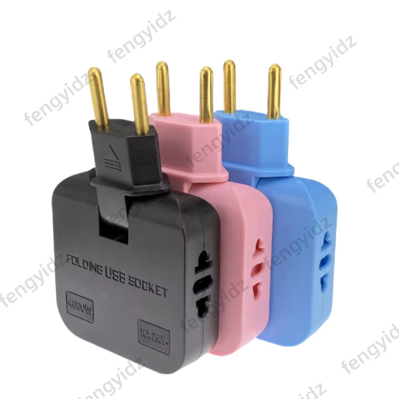 3 in 1 EU Power Socket Plug Adapter Foldable US to EU Travel Aadapters Power Converter KR Plug Electrical Socket AC Outlet