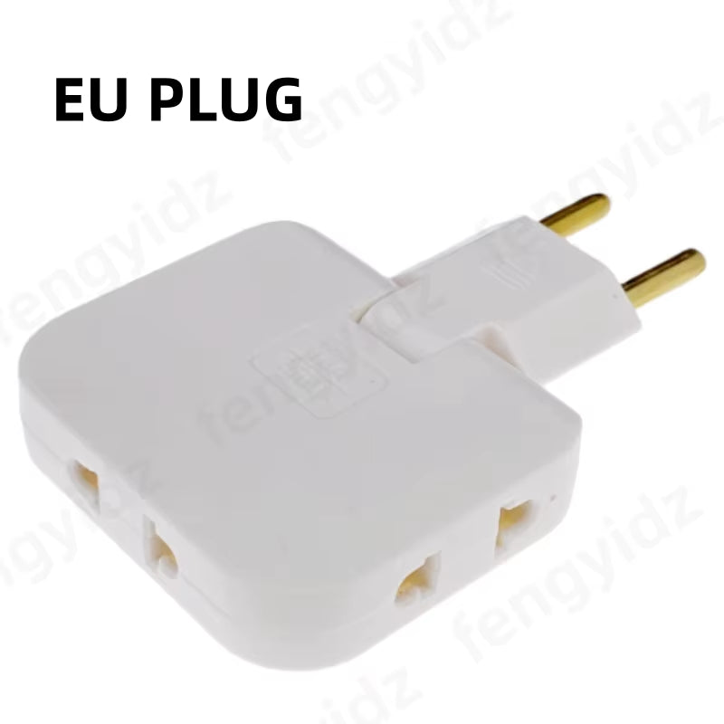 3 in 1 EU Power Socket Plug Adapter Foldable US to EU Travel Aadapters Power Converter KR Plug Electrical Socket AC Outlet