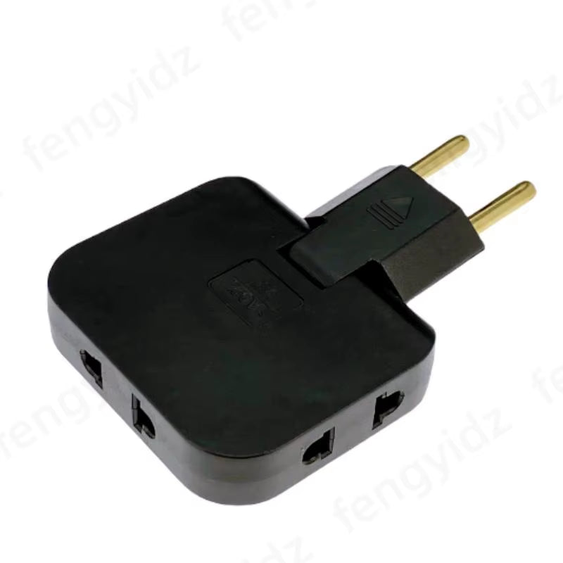 3 in 1 EU Power Socket Plug Adapter Foldable US to EU Travel Aadapters Power Converter KR Plug Electrical Socket AC Outlet
